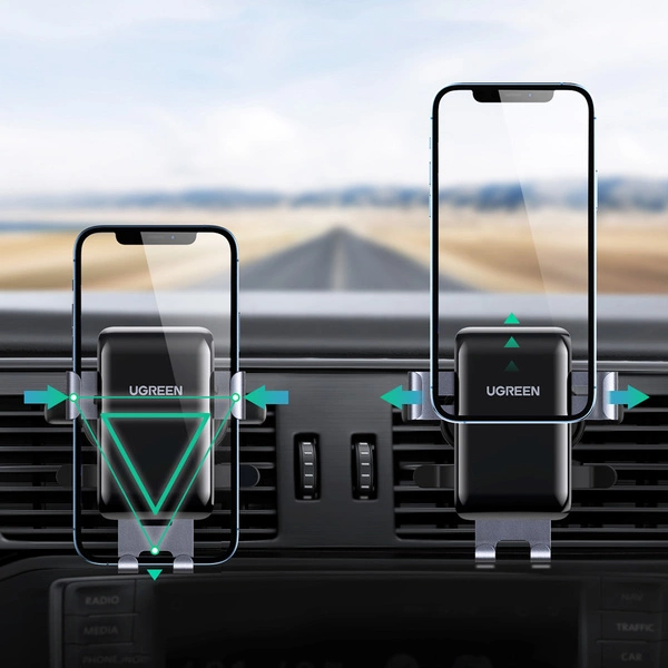 Автотримач для телефона UGREEN LP274 Gravity Phone Holder for Round Air Vent gray (UGR-30401) - Фото 5 Автотримач для телефона UGREEN LP274 Gravity Phone Holder for Round Air Vent gray (UGR-30401) - зображення 5