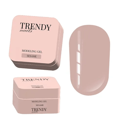 Гель Trendy Nails для моделирования ногтей, Modeling gel, Sesame, HEMA/TPO free, 15 мл - Фото 1 Гель Trendy Nails для моделирования ногтей, Modeling gel, Sesame, HEMA/TPO free, 15 мл - изображение 1