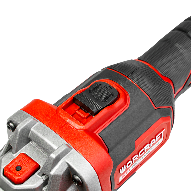 Аккумуляторная бесщеточная шлифмашина угловая WORCRAFT CAG‑S20LiBF-125 без АКБ и ЗУ, 6 скоростей - изображение 5