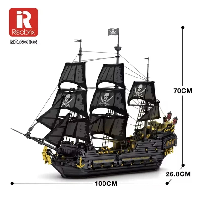 Конструктор корабель Черная Жемчужина 4304 детали Reobrix 66036 - изображение 3