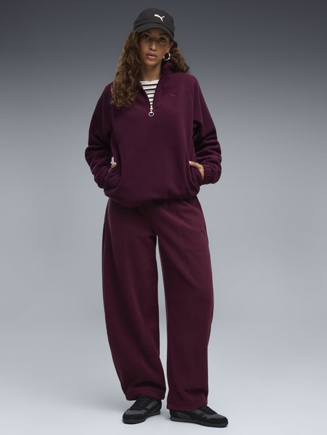 Спортивні штани теплі жіночі Puma Her 69542124 XS Ruby Noir (4070033414125) - зображення 3
