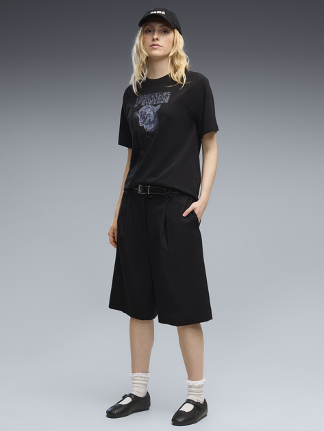 Футболка бавовняна жіноча Puma Essentials Graphics 69405201 XS Black (4070033337950) - Фото 3 Футболка бавовняна жіноча Puma Essentials Graphics 69405201 XS Black (4070033337950) - зображення 3