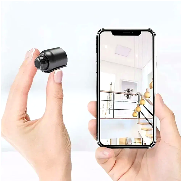 Мини Wi-Fi камера 1080P с датчиком движения для дома USB черный LS-796 - зображення 6