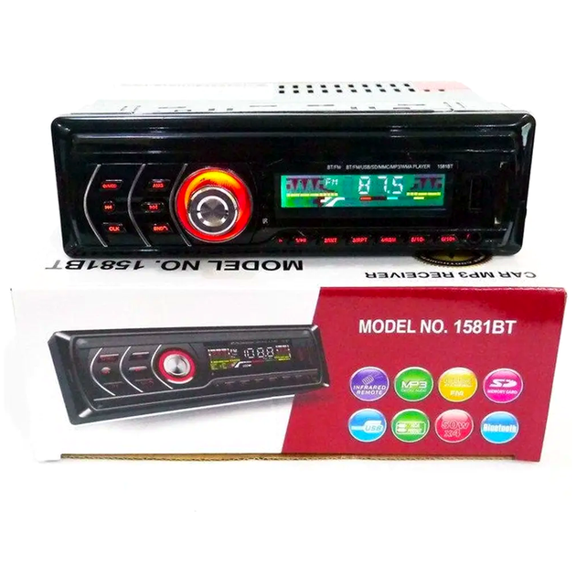 Автомагнитола 1din с Bluetooth AUX USB SD FM и пультом для автомобиля черный LS-434 - изображение 8
