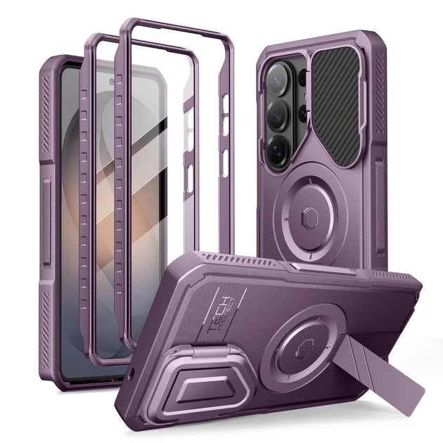 Чехол Tech-Protect Kevlar MagSafe для Samsung Galaxy S26 Ultra Violet with MagSafe (5906302340057) - Фото 1 Чехол Tech-Protect Kevlar MagSafe для Samsung Galaxy S26 Ultra Violet with MagSafe (5906302340057) - изображение 1