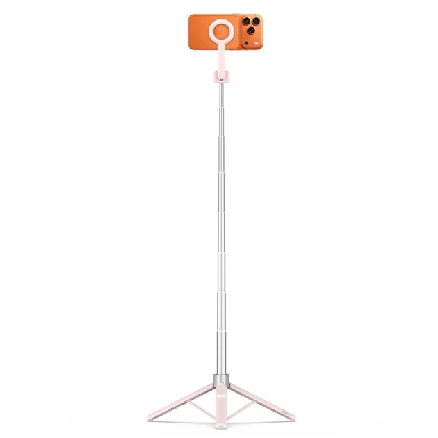 Штатив Tech-Protect L10S Bluetooth Selfie Stick Pink/Grey with MagSafe (5906302340132) - изображение 2