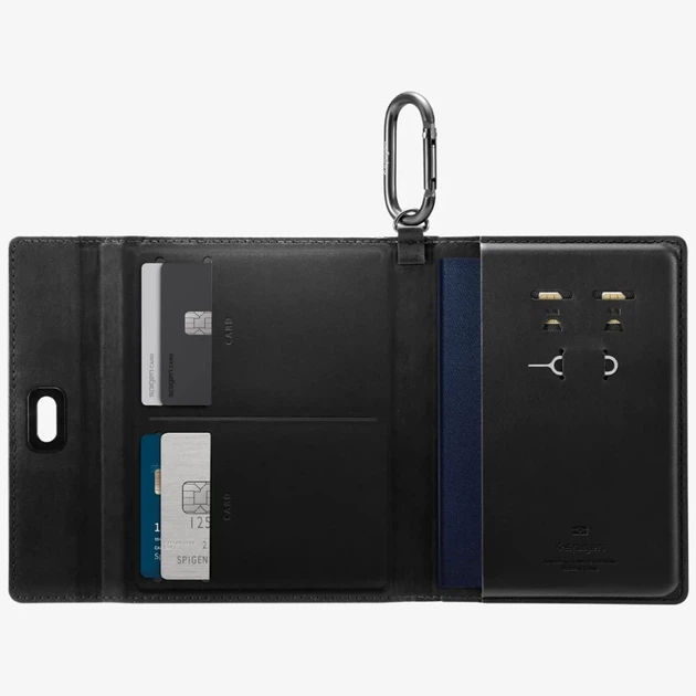 Чехол Spigen Passport Holder для паспорта с AirTag Black (AFA08852) - изображение 4