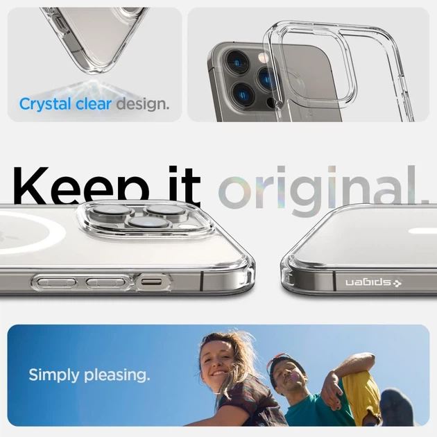 Чехол Spigen Ultra Hybrid для iPhone 14 Pro Max White with MagSafe (ACS04825) - изображение 11