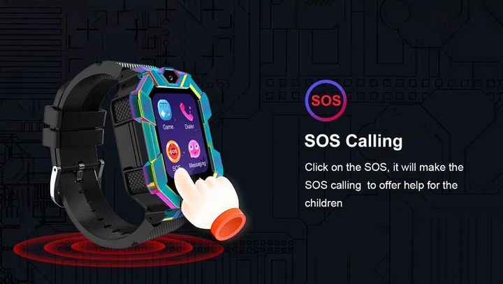 Дитячий смарт годинник Lemfo S11 з GPS трекером, 4G LTE, SIM картою, відеодзвінком, подвійною камерою, прослуховуванням, геолокацією та кнопкою SOS Рожевий - зображення 6