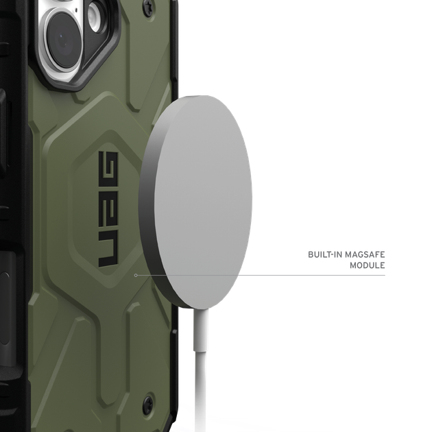Чохол протиударний UAG Pathfinder MagSafe (Original) для Iphone 16 Olive 114470117272 - Фото 9 Чохол протиударний UAG Pathfinder MagSafe (Original) для Iphone 16 Olive 114470117272 - зображення 9