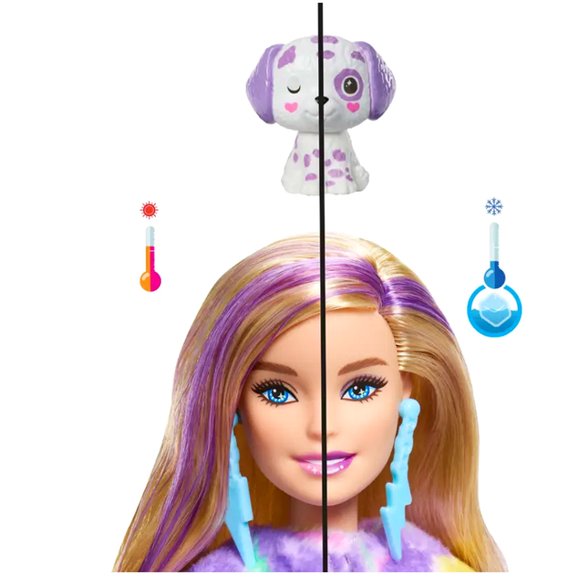 Кукла Barbie Cutie Reveal с аксессуарами для игры 10 сюрпризов цветные пушистики - изображение 5