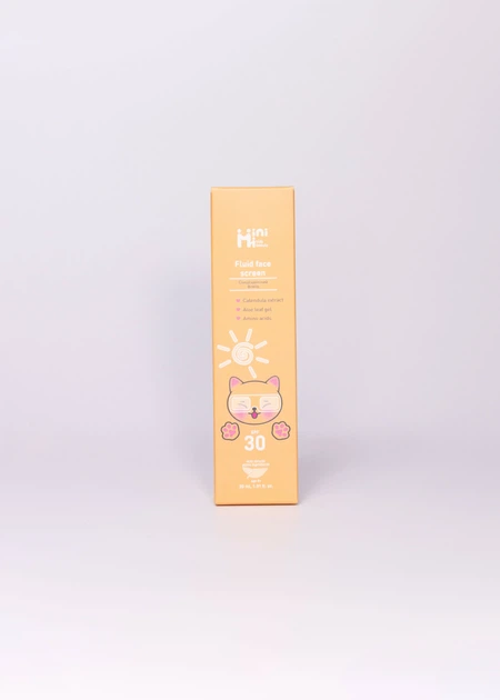 Сонцезахисний флюїд для обличчя SPF30 MiniMi 30ml - Фото 1 Сонцезахисний флюїд для обличчя SPF30 MiniMi 30ml - изображение 1