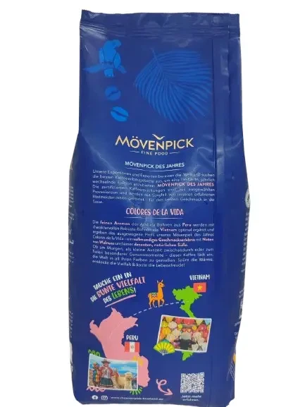 Кофе в зернах Mövenpick Caffè Crema Colores de la Vida 1 кг натуральная арабика для автоматических кофемашин - Фото 4 Кофе в зернах Mövenpick Caffè Crema Colores de la Vida 1 кг натуральная арабика для автоматических кофемашин - изображение 4