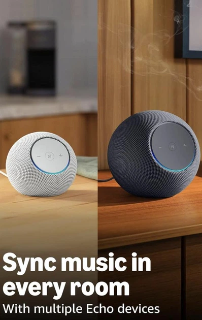 Портативна колонка Amazon Echo Dot Max Graphite (Англійська / Іспанська / Французька) - зображення 5