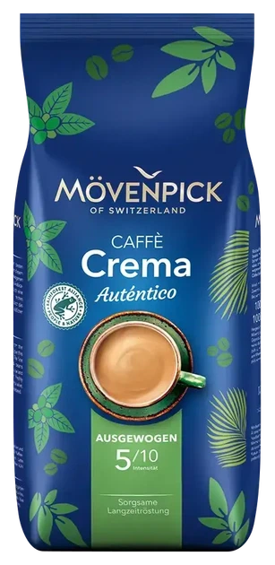 Кофе зерновой Mövenpick Caffè Crema Autentico 1 кг 100% арабика натуральная для кофемашины - изображение 2