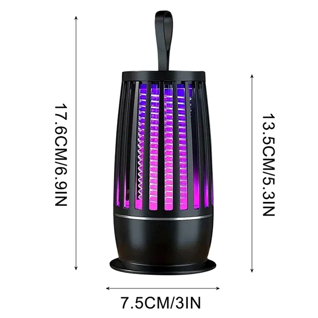 Уничтожитель насекомых 5 Вт до 50 м² для дома USB черный LS-1396 - изображение 9