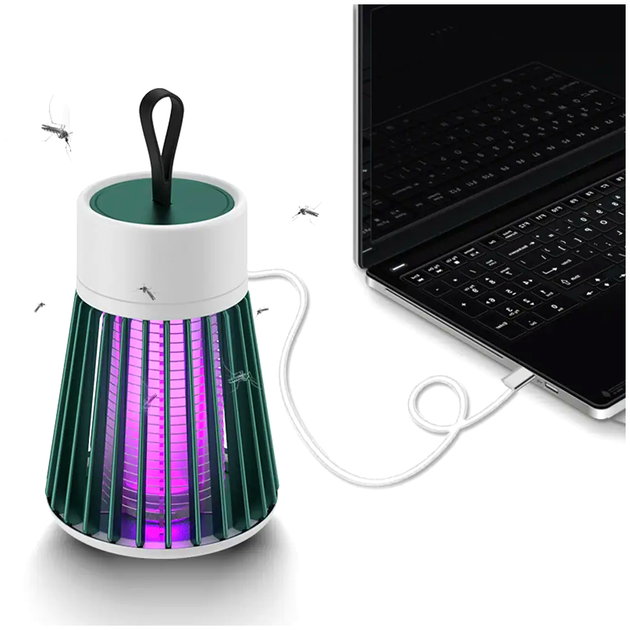 Антимоскитная лампа 5 Вт для дома USB зеленая LS-290 - изображение 4