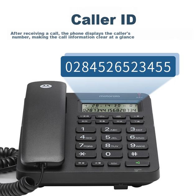 Стационарный телефон Motorola CT210C с громкой связью, черный - изображение 4