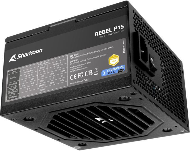 Zasilacz Sharkoon Rebel P15 850 W (4044951045037) - obraz 3