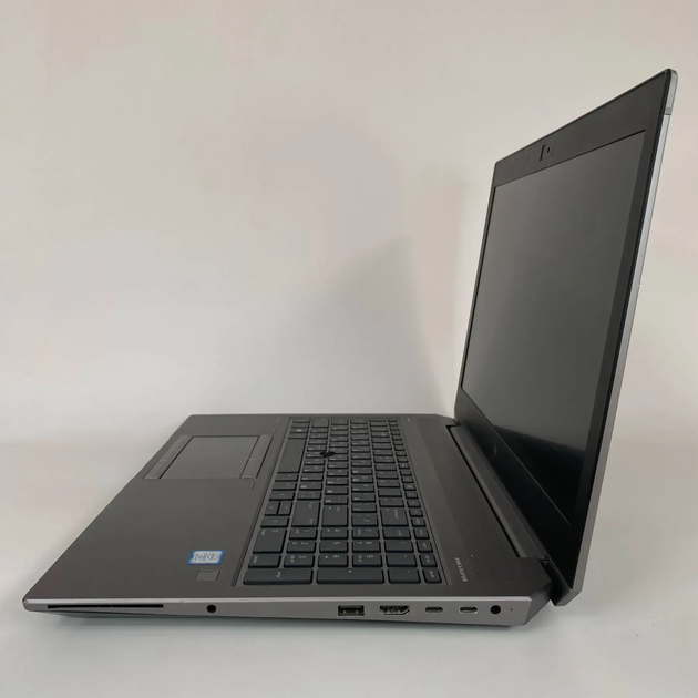 Мобильная рабочая станция Б-класс HP ZBook 15 G5 / 15.6" (1920x1080) IPS / Intel Core i7-8850H (6 (12) ядра по 2.6 - 4.3 GHz) / 16 GB DDR4 / 256 GB SSD / nVidia Quadro P1000, 4 GB GDDR5, 256-bit / WebCam / USB Type-C б/у + Подарок Беспроводная мышь / USB - Фото 5 Мобильная рабочая станция Б-класс HP ZBook 15 G5 / 15.6" (1920x1080) IPS / Intel Core i7-8850H (6 (12) ядра по 2.6 - 4.3 GHz) / 16 GB DDR4 / 256 GB SSD / nVidia Quadro P1000, 4 GB GDDR5, 256-bit / WebCam / USB Type-C б/у + Подарок Беспроводная мышь / USB - изображение 5
