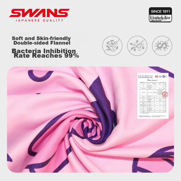 Полотенце SWANS SPTC110 детское с капюшоном для купания, синее - изображение 8