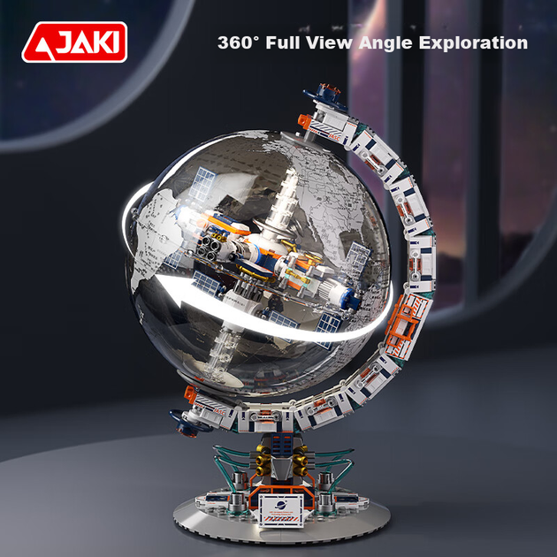 Конструктор JAKI Космическая станция Dawn Globe 657 деталей - изображение 6