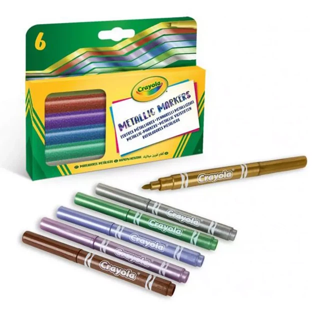 Фломастеры Crayola Metallic 6 шт (58-8828) - изображение 2