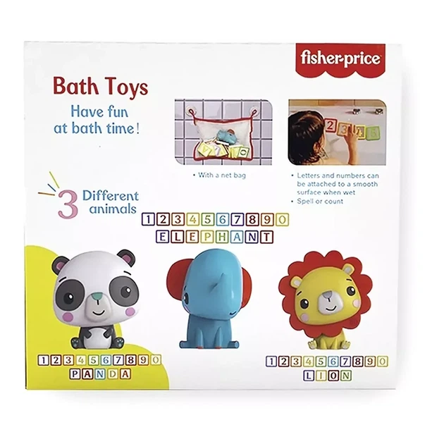 Іграшка Fisher Price Слоненя з набором літер та цифр для гри з водою (GMBT004C) - зображення 2