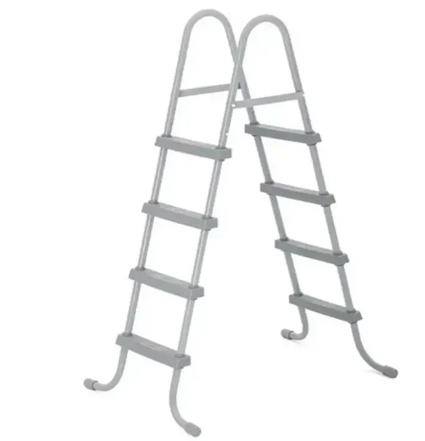 Каркасный бассейн Bestway Power Steel Frame 610×366×122 см 20241 л коричневый овальный с картриджным насосом-фильтром 9463 л/ч, LED-подсветкой, массажными форсунками, лестницей, тентом и подстилкой - изображение 6