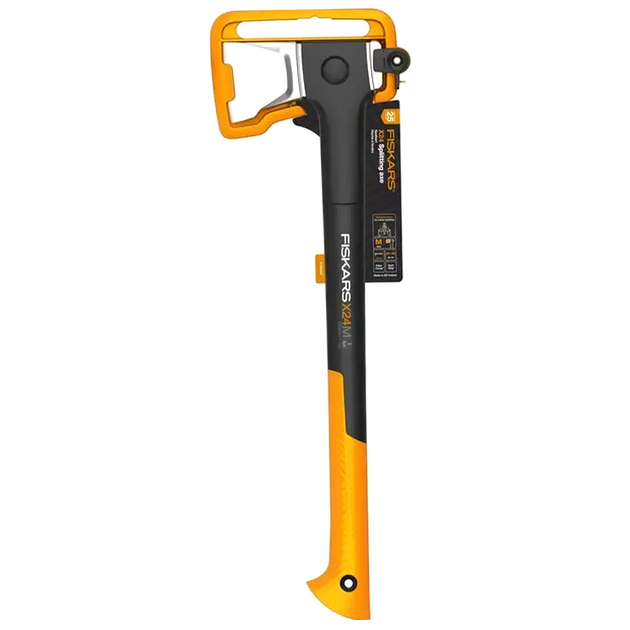 Топор колун Fiskars X24 M для раскалывания древесины длина 60 см сталь черный HM-0006 - изображение 3