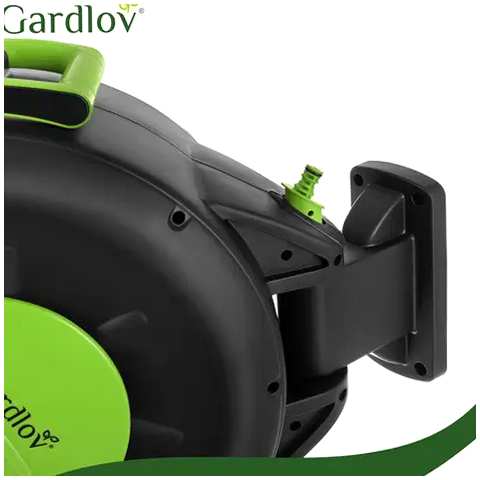 Автоматическая катушка для шланга 30 м с пистолетом для полива Gardlov черный - изображение 8