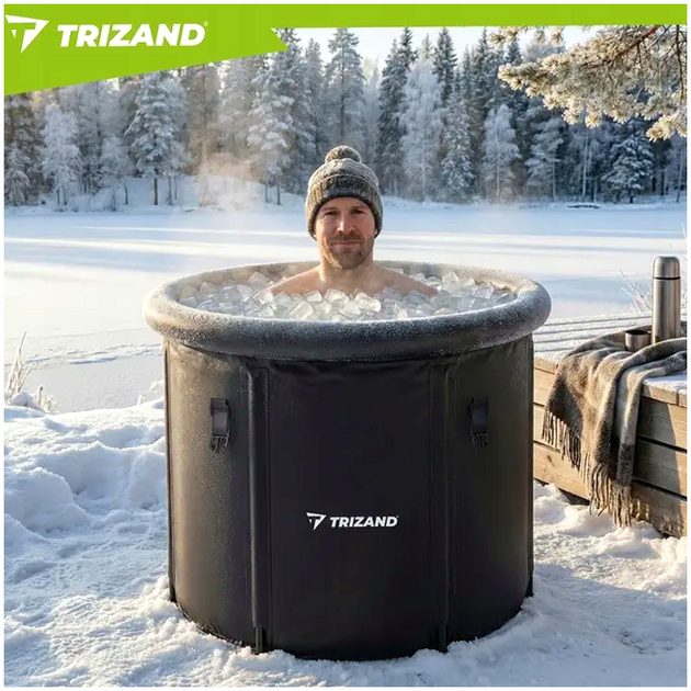 Зимняя ванна бочка 320 литров для моржевания с аксессуарами Trizand черная - изображение 10