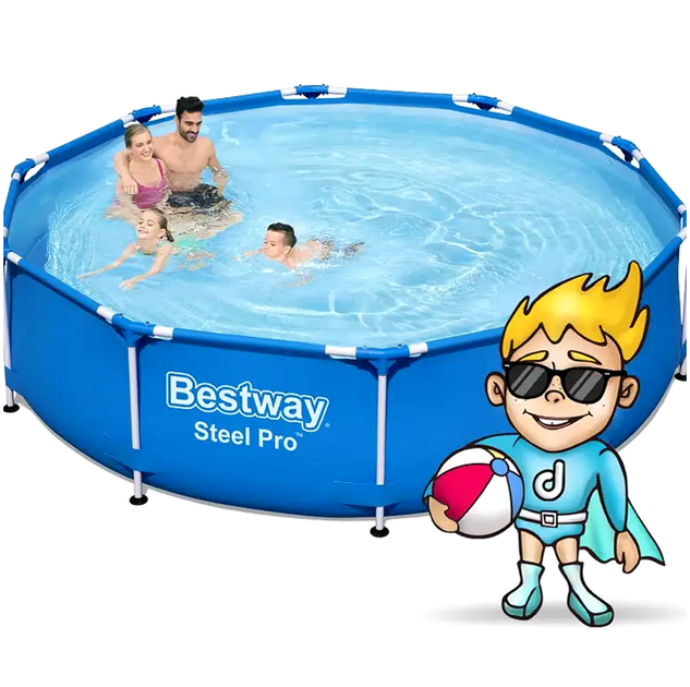 Басейн каркасний 305х76 см 4678 л DuraPlus для дачі Bestway - зображення 4
