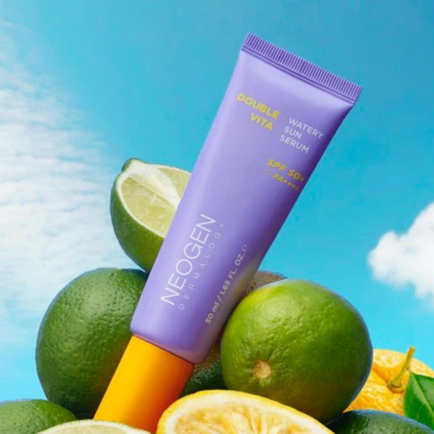Осветляющая солнцезащитная сыворотка NEOGEN Double Vita Watery Sun Serum SPF 50+/PA++++ 50 мл - изображение 2