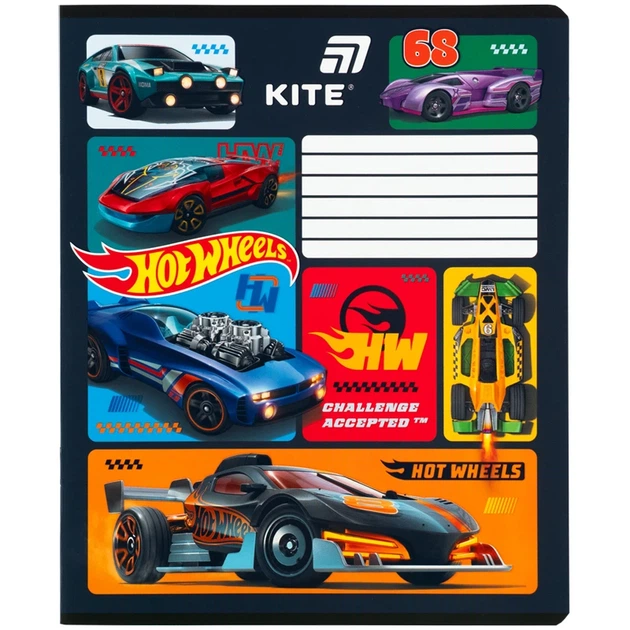 Зошит учнівський Hot Wheels Kite HW26-234 12 аркушів Різнокольоровий shop (4063276363916) - изображение 3