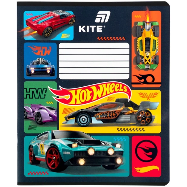 Зошит учнівський Hot Wheels Kite HW26-234 12 аркушів Різнокольоровий shop (4063276363916) - изображение 5