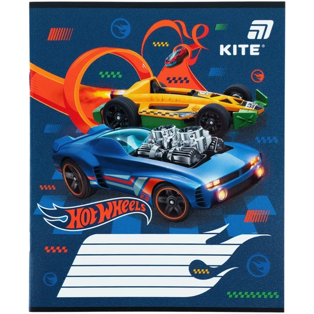 Зошит учнівський Hot Wheels Kite HW26-235 12 аркушів Різнокольоровий shop (4063276363923) - изображение 3