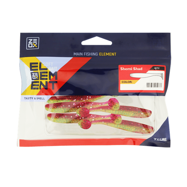 Силікон ZEOX Shemi Shad 4.2" (5шт) 210 CCBSF - зображення 2
