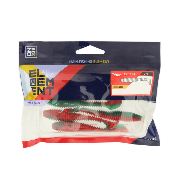 Силікон ZEOX Trigger Fat Tail 2.7" (7шт) 211 BCSF - Фото 2 Силікон ZEOX Trigger Fat Tail 2.7" (7шт) 211 BCSF - зображення 2