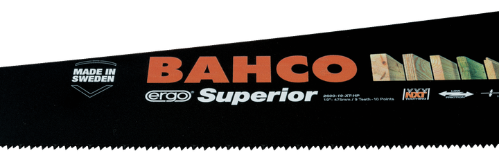 Ножовка по дереву BAHCO Superior™ 550 мм (2600-22-XT-HP) - Фото 5 Ножовка по дереву BAHCO Superior™ 550 мм (2600-22-XT-HP) - изображение 5