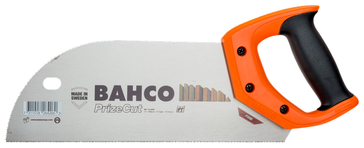 Ножівка по дереву BAHCO PrizeCut™ 300 мм із вигнутим зубчастим носиком (NP-12-VEN) - зображення 7