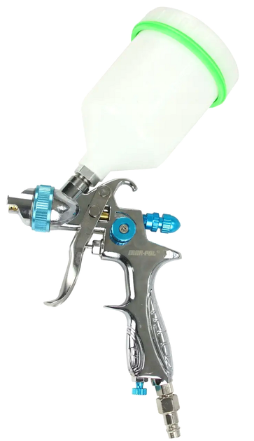 Пистолет для окрашивания 1,4 мм рабочее давление 2,7-5,52 бар объем 600 мл HE0172 - изображение 3