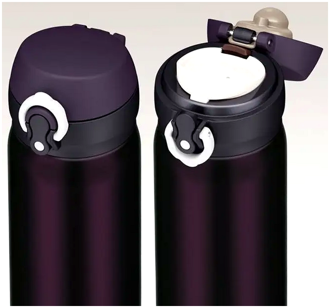 Термобутылка 600 мл нержавеющая сталь для велосипедистов Thermos фиолетовая - изображение 2