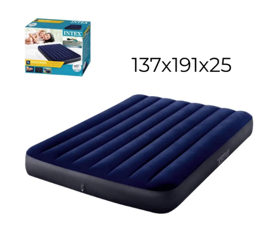 Надувні матраци Intex Надувний матрац для сну Intex 137 x 191 x 25 см велюровий одномісний Надувне ліжко - Фото 10 Надувні матраци Intex Надувний матрац для сну Intex 137 x 191 x 25 см велюровий одномісний Надувне ліжко - зображення 10
