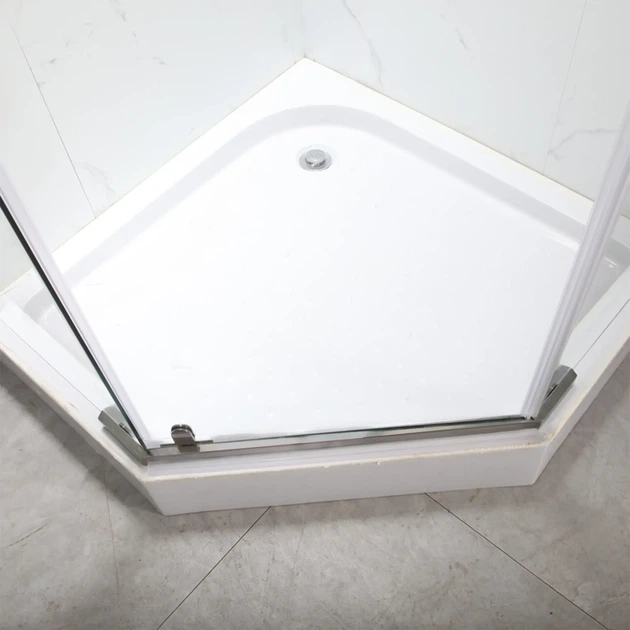 Душова кабіна Mixxus SCT01-90x90x198-TR 198x90x90 скло 6 мм, з піддоном, графітовая (MI8429) - зображення 2