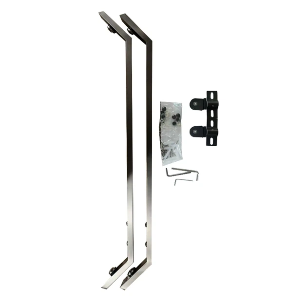 Душова кабіна Mixxus SCT01-90x90x198-TR 198x90x90 скло 6 мм, з піддоном, графітовая (MI8429) - зображення 6