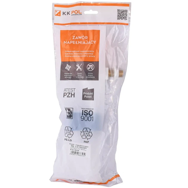 Впускной механизм для бачка унитаза K.K.POL ZN2/109 3/8″ с боковым подключением - изображение 5