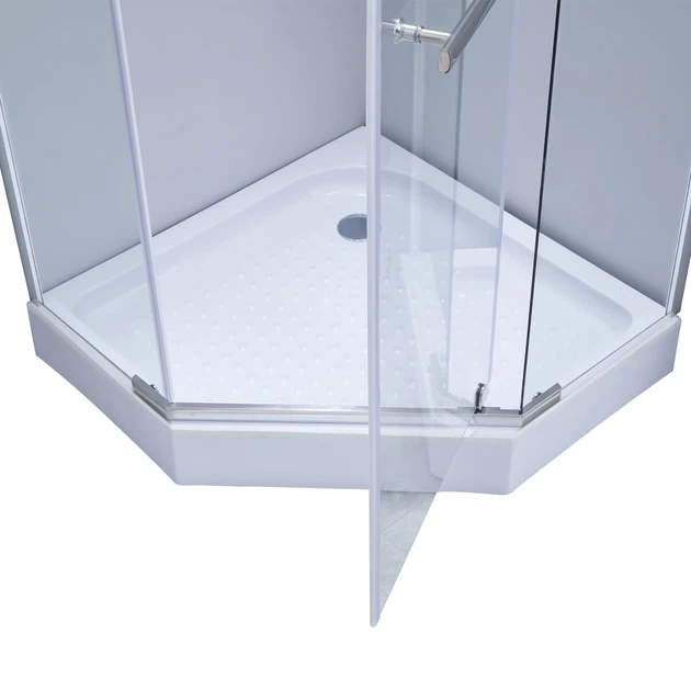Душова кабіна Lidz Dozorca 205x90x90 скло 6мм, з піддоном (LDSC9090CRMLOWTR) - зображення 6