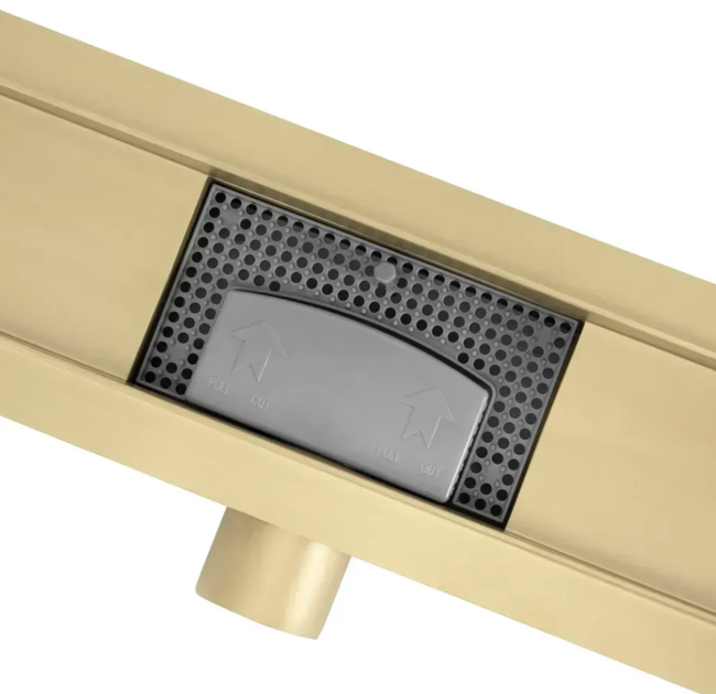 Душовий трап REA NEOX 900 мм, золото, універсальний, мокрий затвор - зображення 4