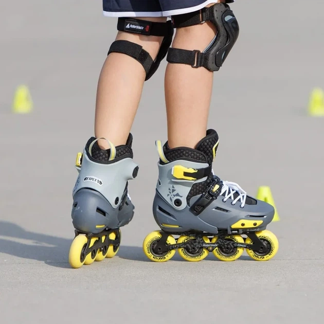 Rollerblade ролики Apex charcoal-yellow 29-32 (33-36) - изображение 7